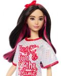 Кукла Barbie Fashionistas - С бяло-червена тениска - 2t